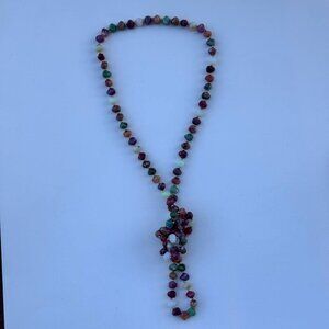 Beautiful Earth Tone Long Necklace